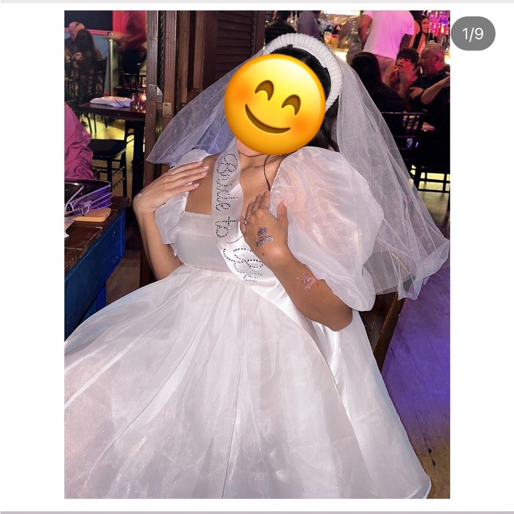 Selkie The Puff Mini Dress Ivory